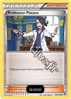 Carte Pokémon Professeur Platane Reverse n°101 de la série Vigueur Spectrale
