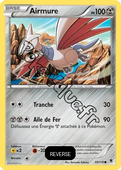 Carte Pokémon Skarmory  Reverse n°59 de la série Vigueur Spectrale
