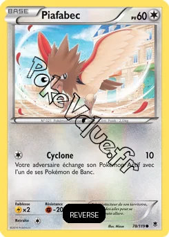 Carte Pokémon Spearow  Reverse n°78 de la série Vigueur Spectrale