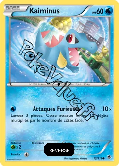 Carte Pokémon Totodile  Reverse n°15 de la série Vigueur Spectrale
