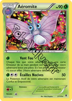 Carte Pokémon Venomoth  n°2 de la série Vigueur Spectrale
