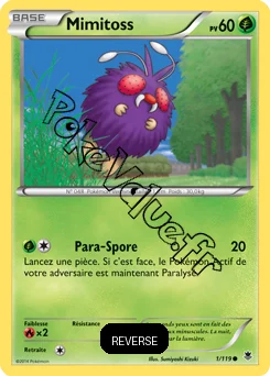 Carte Pokémon Venonat  Reverse n°1 de la série Vigueur Spectrale