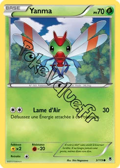 Carte Pokémon Yanma  n°3 de la série Vigueur Spectrale