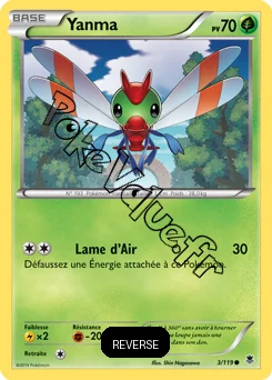 Carte Pokémon Yanma  Reverse n°3 de la série Vigueur Spectrale