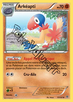 Carte Pokémon Arkéapti n°53 de la série Explosion Plasma
