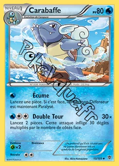 Carte Pokémon Carabaffe n°15 de la série Explosion Plasma