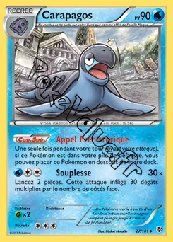 Carte Pokémon Carapagos n°27 de la série Explosion Plasma