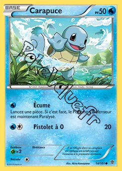 Carte Pokémon Carapuce n°14 de la série Explosion Plasma