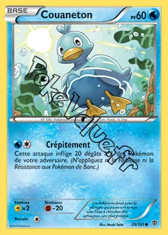 Carte Pokémon Couaneton n°29 de la série Explosion Plasma