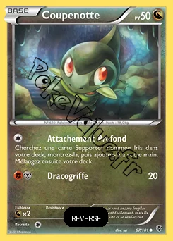 Carte Pokémon Coupenotte Reverse n°67 de la série Explosion Plasma