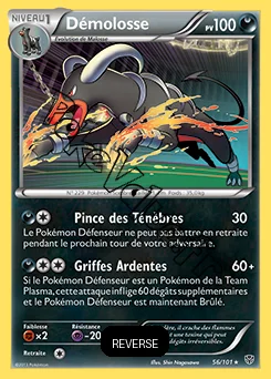 Carte Pokémon Démolosse Reverse n°56 de la série Explosion Plasma