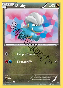 Carte Pokémon Draby n°62 de la série Explosion Plasma