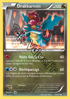 Carte Pokémon Drakkarmin n°70 de la série Explosion Plasma