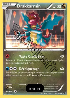 Carte Pokémon Drakkarmin Reverse n°70 de la série Explosion Plasma