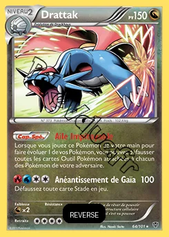 Carte Pokémon Drattak Reverse n°64 de la série Explosion Plasma