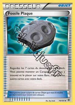 Carte Pokémon Fossile Plaque n°79 de la série Explosion Plasma