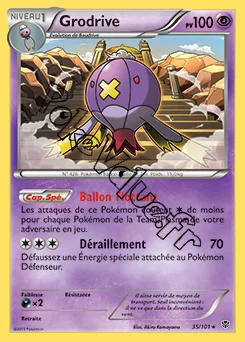 Carte Pokémon Grodrive n°35 de la série Explosion Plasma