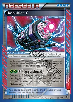 Carte Pokémon Impulsion G n°92 de la série Explosion Plasma