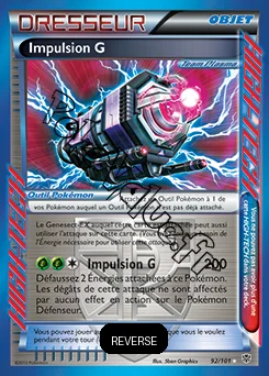 Carte Pokémon Impulsion G Reverse n°92 de la série Explosion Plasma