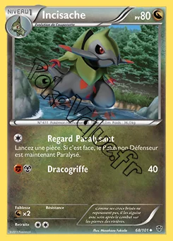 Carte Pokémon Incisache n°68 de la série Explosion Plasma
