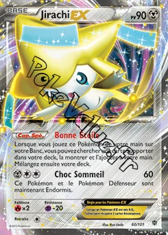 Carte Pokémon Jirachi EX  n°60 de la série Explosion Plasma