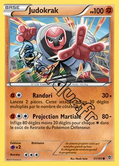 Carte Pokémon Judokrak n°51 de la série Explosion Plasma