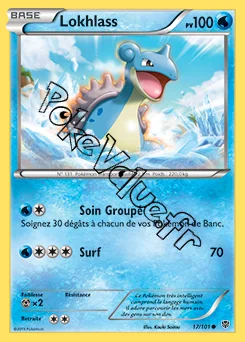 Carte Pokémon Lokhlass n°17 de la série Explosion Plasma