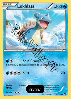 Carte Pokémon Lokhlass Reverse n°17 de la série Explosion Plasma