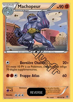 Carte Pokémon Machopeur Reverse n°48 de la série Explosion Plasma