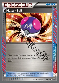 Carte Pokémon Master Ball n°94 de la série Explosion Plasma
