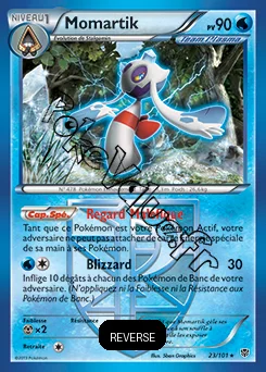 Carte Pokémon Momartik Reverse n°23 de la série Explosion Plasma