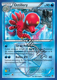 Carte Pokémon Octillery  n°19 de la série Explosion Plasma