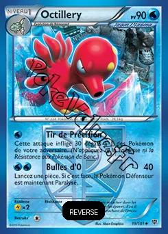 Carte Pokémon Octillery  Reverse n°19 de la série Explosion Plasma