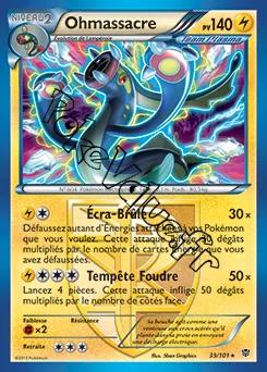Carte Pokémon Ohmassacre n°33 de la série Explosion Plasma