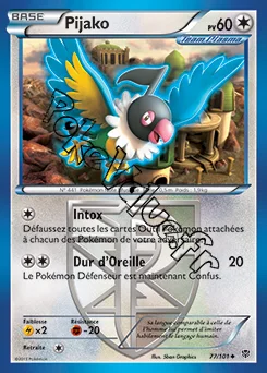 Carte Pokémon Pijako n°77 de la série Explosion Plasma