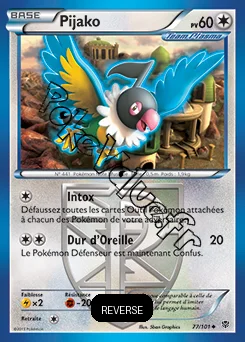 Carte Pokémon Pijako Reverse n°77 de la série Explosion Plasma