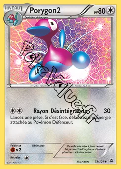 Carte Pokémon Porygon2  n°73 de la série Explosion Plasma