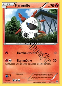 Carte Pokémon Pyronille n°12 de la série Explosion Plasma
