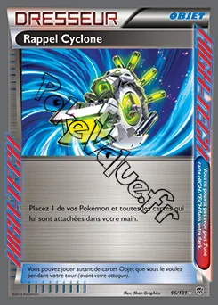 Carte Pokémon Rappel Cyclone n°95 de la série Explosion Plasma