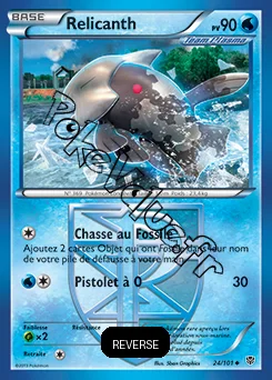 Carte Pokémon Relicanth  Reverse n°24 de la série Explosion Plasma