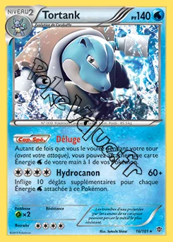 Carte Pokémon Tortank n°16 de la série Explosion Plasma