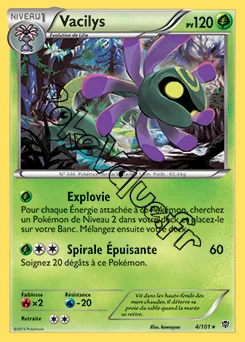 Carte Pokémon Vacilys n°4 de la série Explosion Plasma