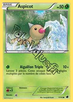 Carte Pokémon Aspicot n°1 de la série Glaciation Plasma