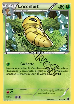 Carte Pokémon Coconfort n°2 de la série Glaciation Plasma