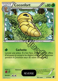 Carte Pokémon Coconfort Reverse n°2 de la série Glaciation Plasma