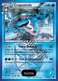 Carte Pokémon Crapustule Reverse n°26 de la série Glaciation Plasma