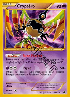 Carte Pokémon Cryptéro n°118 de la série Glaciation Plasma