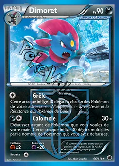 Carte Pokémon Dimoret n°66 de la série Glaciation Plasma