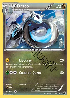 Carte Pokémon Draco n°82 de la série Glaciation Plasma