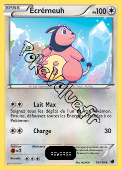 Carte Pokémon Écrémeuh Reverse n°93 de la série Glaciation Plasma